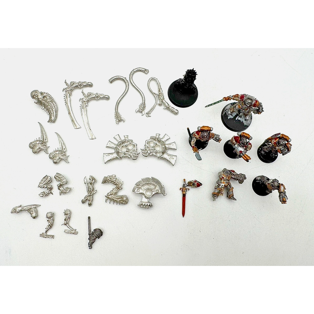 Warhammer 40K Tyranid Hive Tyrant Ravener Biovore Metal Bits Parts Vintage Lot